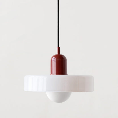 Lampada a Sospensione Bauhaus | Lampadari Moderni in Vetro Colorato 0