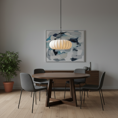 Lampada a Sospensione in Seta Verona | Lampadari Moderni per Cucina 1