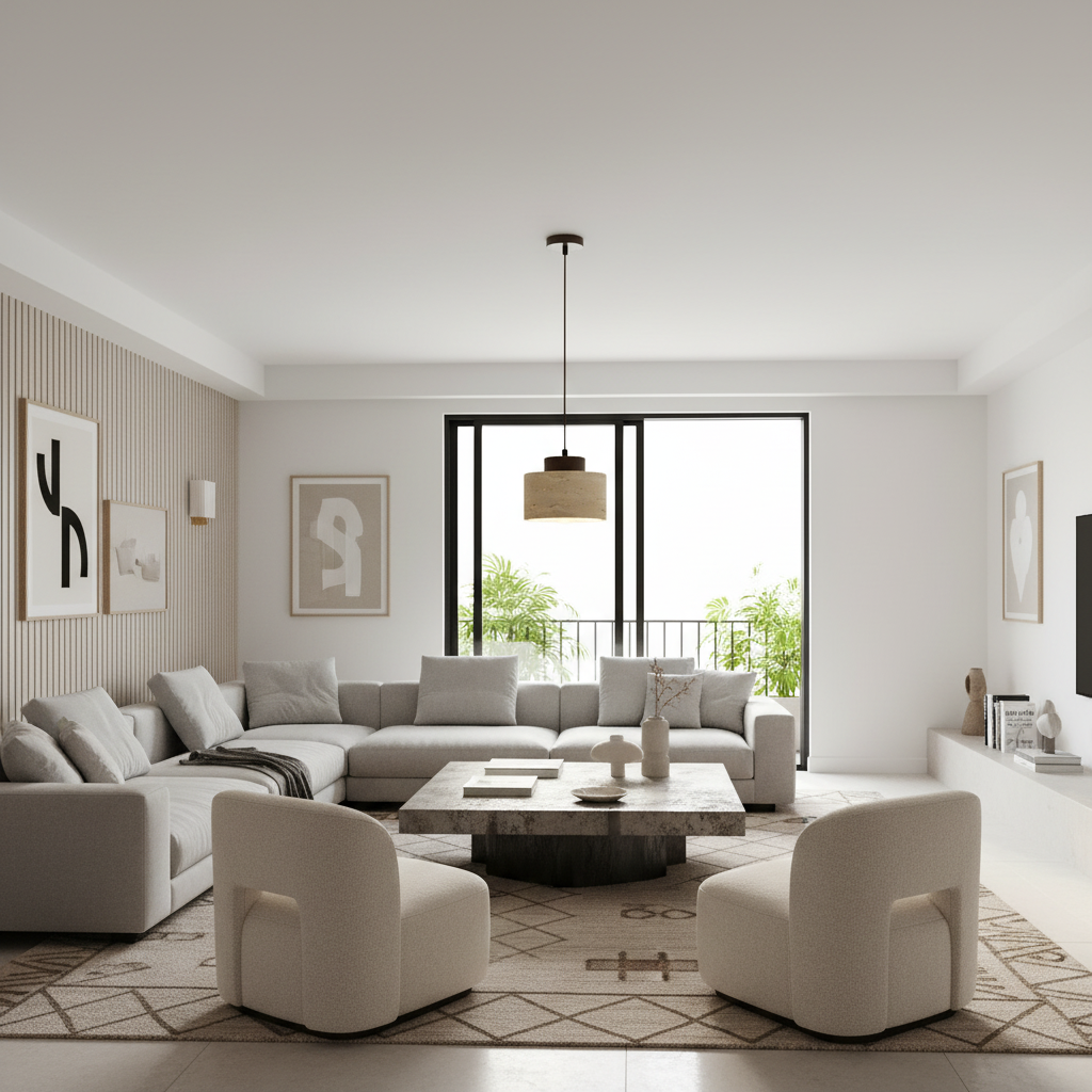 Lampada a Sospensione in Travertino | Illuminazione Moderna 2