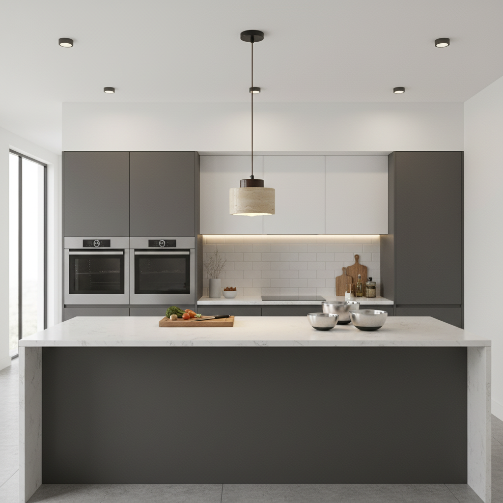 Lampada a Sospensione in Travertino | Illuminazione Moderna 3