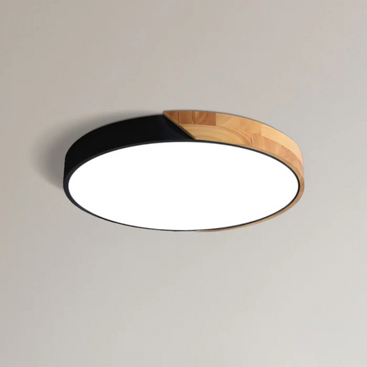 Lampada da Soffitto in Legno | Plafoniera LED Moderna 0