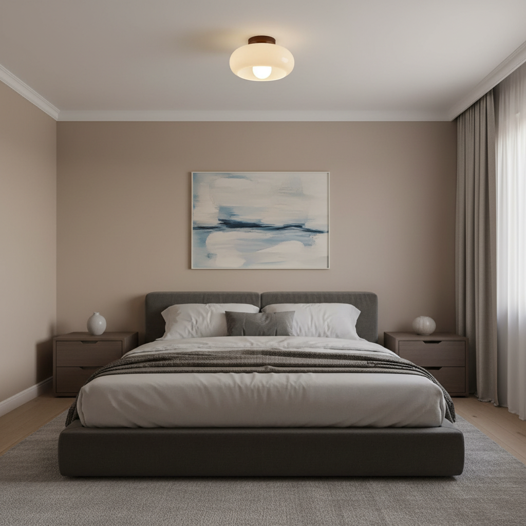 Plafoniera Bauhaus Crema | Plafoniera LED Moderna 3